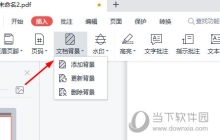 WPSPDF背景图片怎么设置 简单几步即可设置