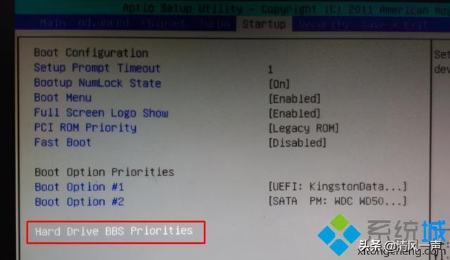 How Toshiba sets USB boot options for USB boot