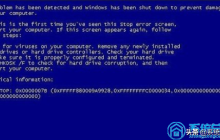 启动u盘后蓝屏怎么办