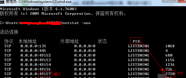 How to check who is occupying the port in win7? Tutorial on checking port occupancy in win7