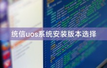 统信uos系统安装版本选择