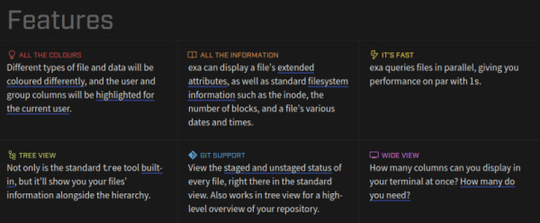 Make your Linux file management easier - upgrade to exa tool