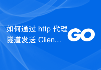 如何透過 http 代理隧道發送 Client Hello