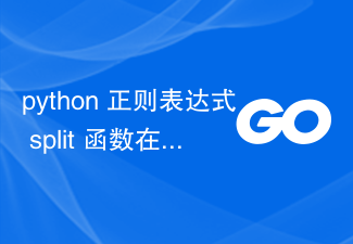 Python-Split-Funktionsäquivalent für reguläre Ausdrücke in Golang