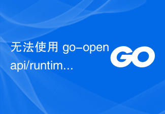 go-openapi/runtime/middleware를 사용하여 API 정의를 로드할 수 없습니다.