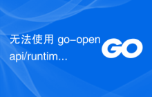 无法使用 go-openapi/runtime/middleware 加载 API 定义