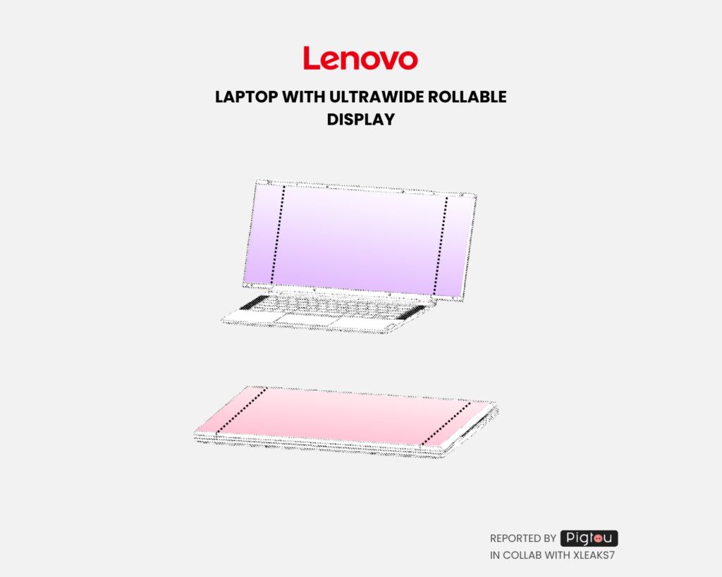 Lenovo の特許は、スクロール スクリーン ノートブックの未来を構想しています。標準画面がフィッシュ スクリーンに変わります。