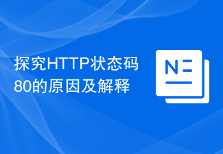 HTTP ステータス コード 80 の原因と説明を調べる