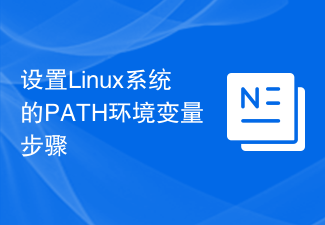 Schritte zum Festlegen der PATH-Umgebungsvariablen des Linux-Systems