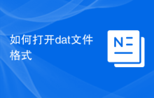 如何打开dat文件格式