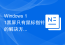 Windows 11黑屏只有鼠标指针的解决方法