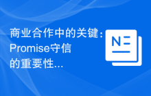 商业合作中的关键：Promise守信的重要性