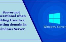 将用户添加到Windows Server中的信任域时，服务器无法运行