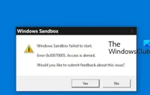 Windows沙盒启动失败-访问被拒绝