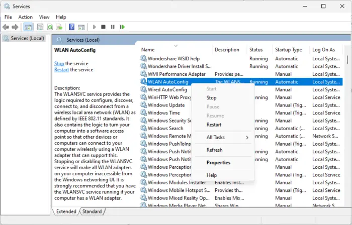 Modul pengembangan WLAN telah berhenti [fix]