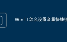 Win11怎么设置音量快捷键