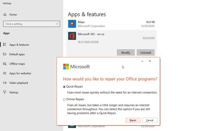 Outlook membeku apabila memasukkan hiperpautan