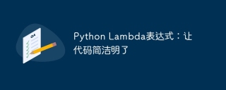Python Lambda表达式:让代码简洁明了