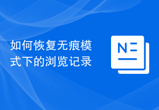 如何恢復無痕模式下的瀏覽記錄