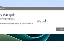 修复Windows 11/10上的0x80D0000A错误