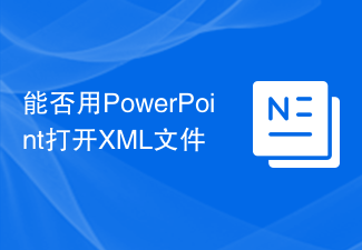 Can I open an XML file using PowerPoint?
