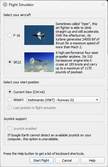 如何在Windows 11中使用免费的Google飞行模拟器