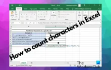 如何在Microsoft Excel中计算字符