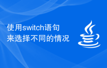 使用switch语句来选择不同的情况