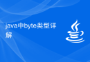 java中byte类型详解