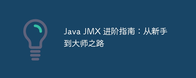 Java JMX 进阶指南：从新手到大师之路