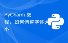 PyCharm 教程：如何调整字体大小