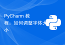 PyCharm 教程：如何调整字体大小
