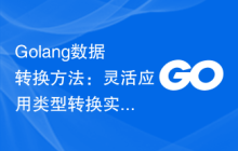 Golang数据转换方法：灵活应用类型转换实现复杂数据处理
