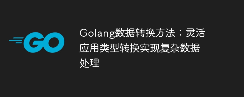 Golang資料轉換方法：靈活應用型別轉換實現複雜資料處理