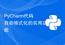 PyCharm代码自动格式化的实用功能
