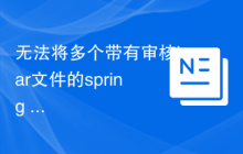 无法将多个带有审核jar文件的spring data jpa项目加载到应用程序中