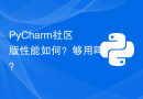 PyCharm社区版性能如何？够用吗？