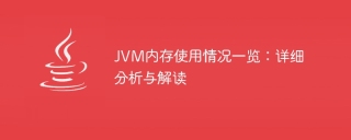 JVM memory usage overview: detailed analysis and interpretation