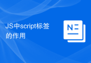 JS中script标签的作用