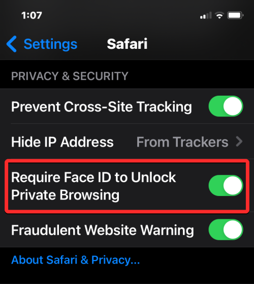 How to disable private browsing mode in Safari on iPhone