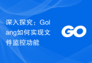 深入探究：Golang如何实现文件监控功能
