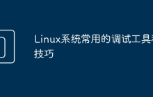 Linux系统常用的调试工具和技巧