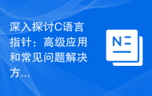 深入探讨C语言指针:高级应用和常见问题解决方案