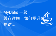 MyBatis 一级缓存详解：如何提升数据访问效率？