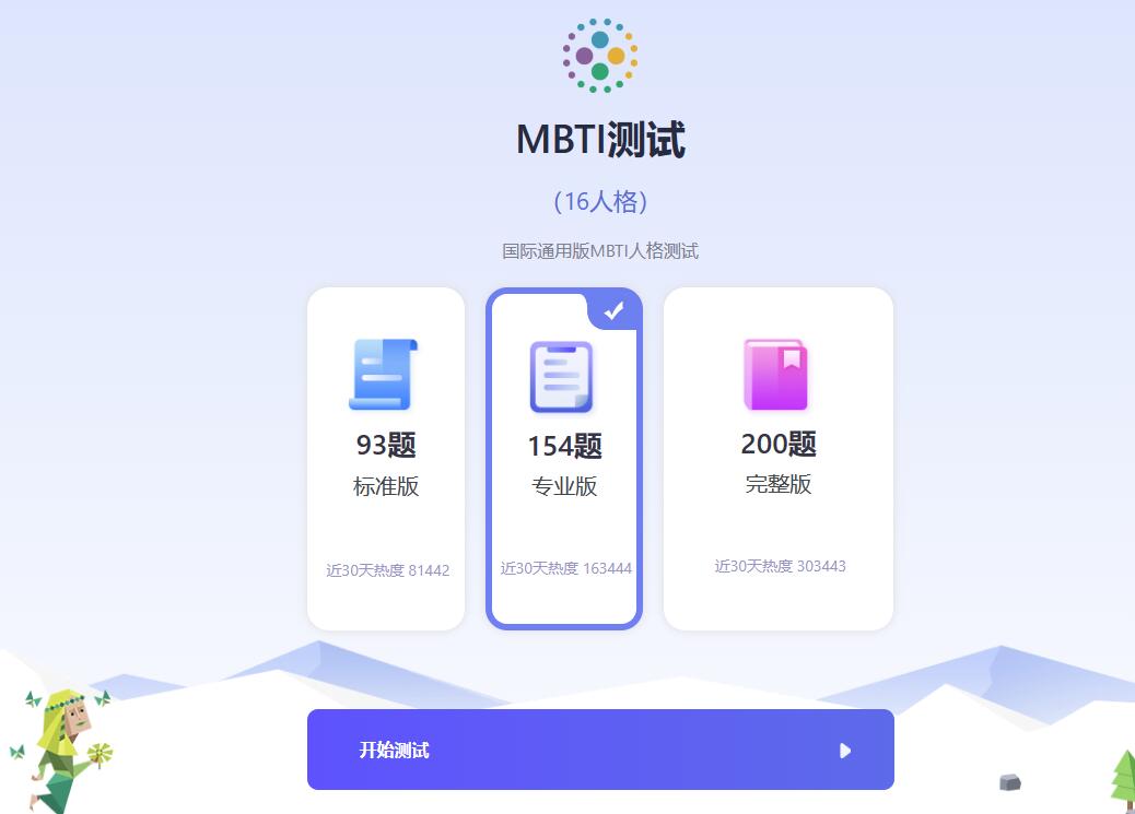 mbti official website free version entrance