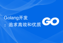 Golang开发：追求高效和优质