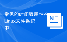 常见的时间戳属性在Linux文件系统中