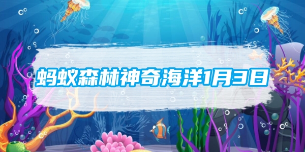 螞蟻森林神奇海洋1月3日：體表看似光滑的鯊魚也有鱗片嗎