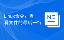 Linux命令：查看文件的最后一行