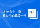 Linux命令：查看文件的最后一行